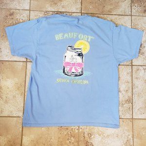 Beaufort SC South Carolina Size XL TShirt Tee Shirt Lemonade Mason Jar